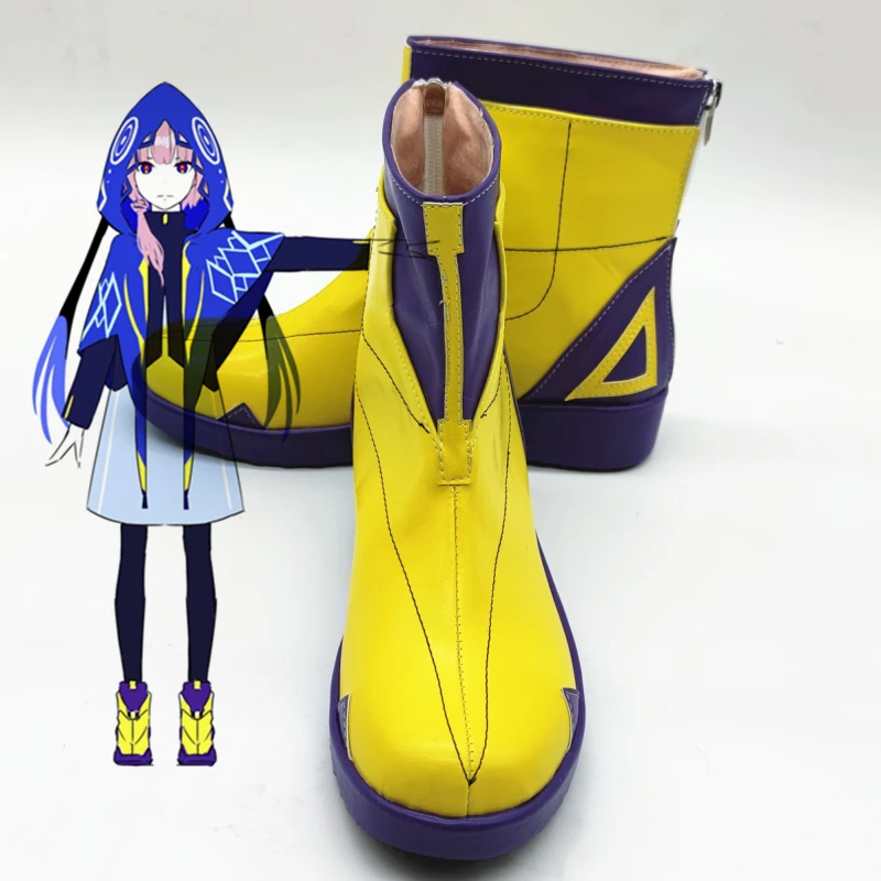 Vtuber rize heruesuta Cosplay Yellow Shoes Custom Made Boots Adult Halloween Cosplay Shoes