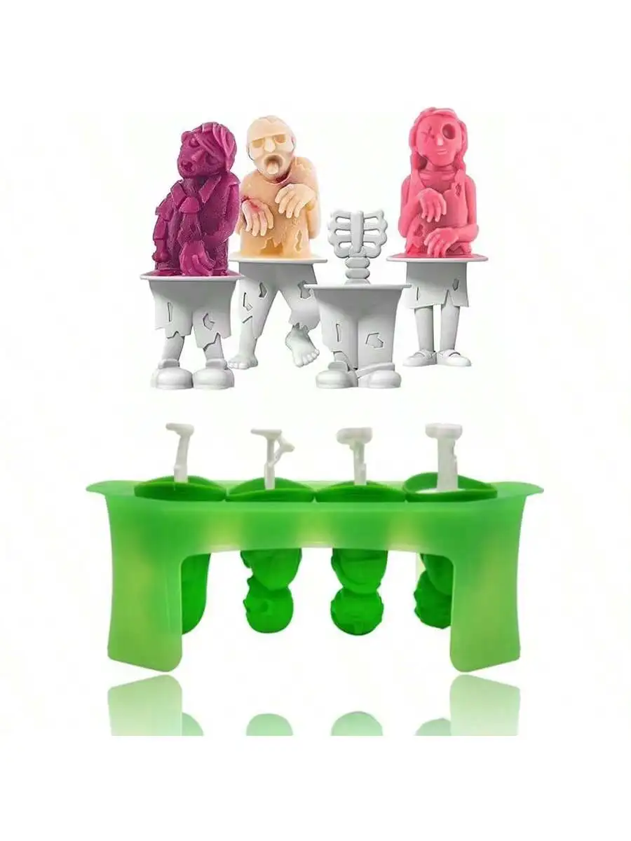 

Многоразовая силиконовая форма для мороженого ужасов для летней кухни, небольшой инструмент, используемая для домашнего Хэллоуина своими руками