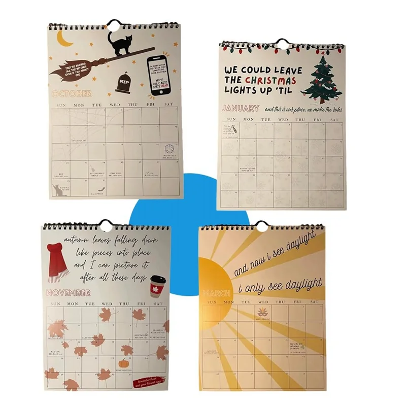 2024 Roaring Twenties Calendar Wall Calendar Gift Calendar 12 Monthly Calendar Planner, Funny Hanging Monthly Wall Calendar 1PCS