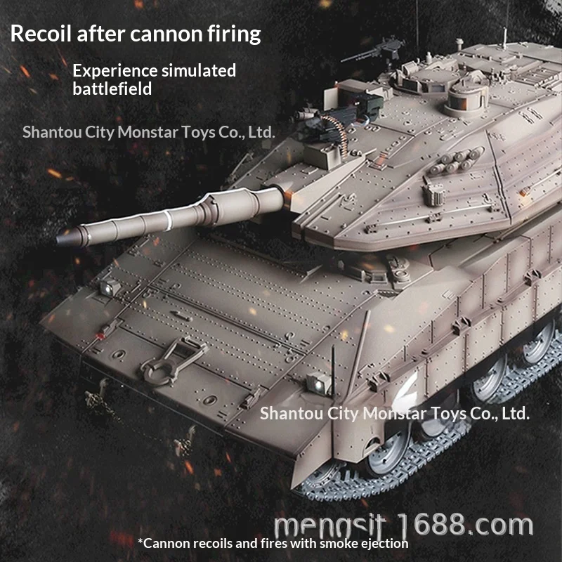 ヘンロン イスラエル メカバ MKIV 主力戦車 ラジコン 1/16 メタル履帯 オフロード 防弾 軍事模型