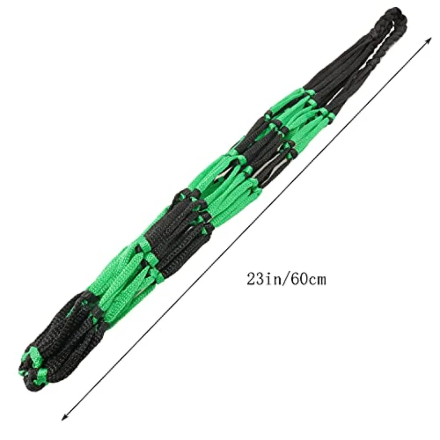 Netztasche, 2 Stück, schwarz, grün, Nylon, Einzelball-Netztasche, Träger für Volleyball, Basketball, Fußball, Fußball