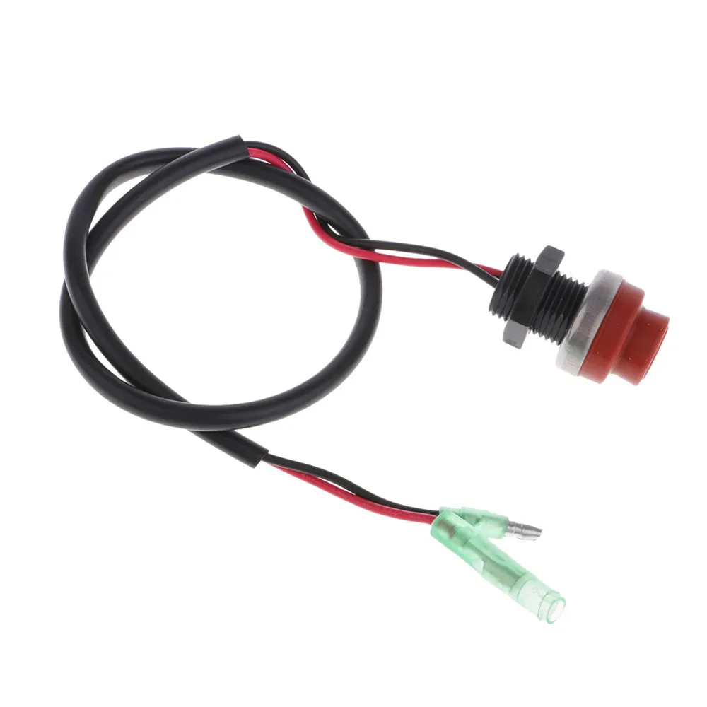 Outboard Start Stop Button, Universal Wire Emergency Engine Kill Switch, Keyless impermeável para barcos e barcos, 50cm