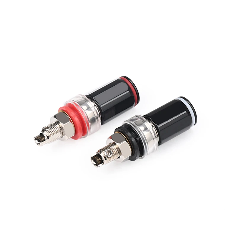 Super Quality 4PCS HiFi Banana Terminal Binding Post Rhodium Plated for Banana Plug Jack Amplifier  Connector