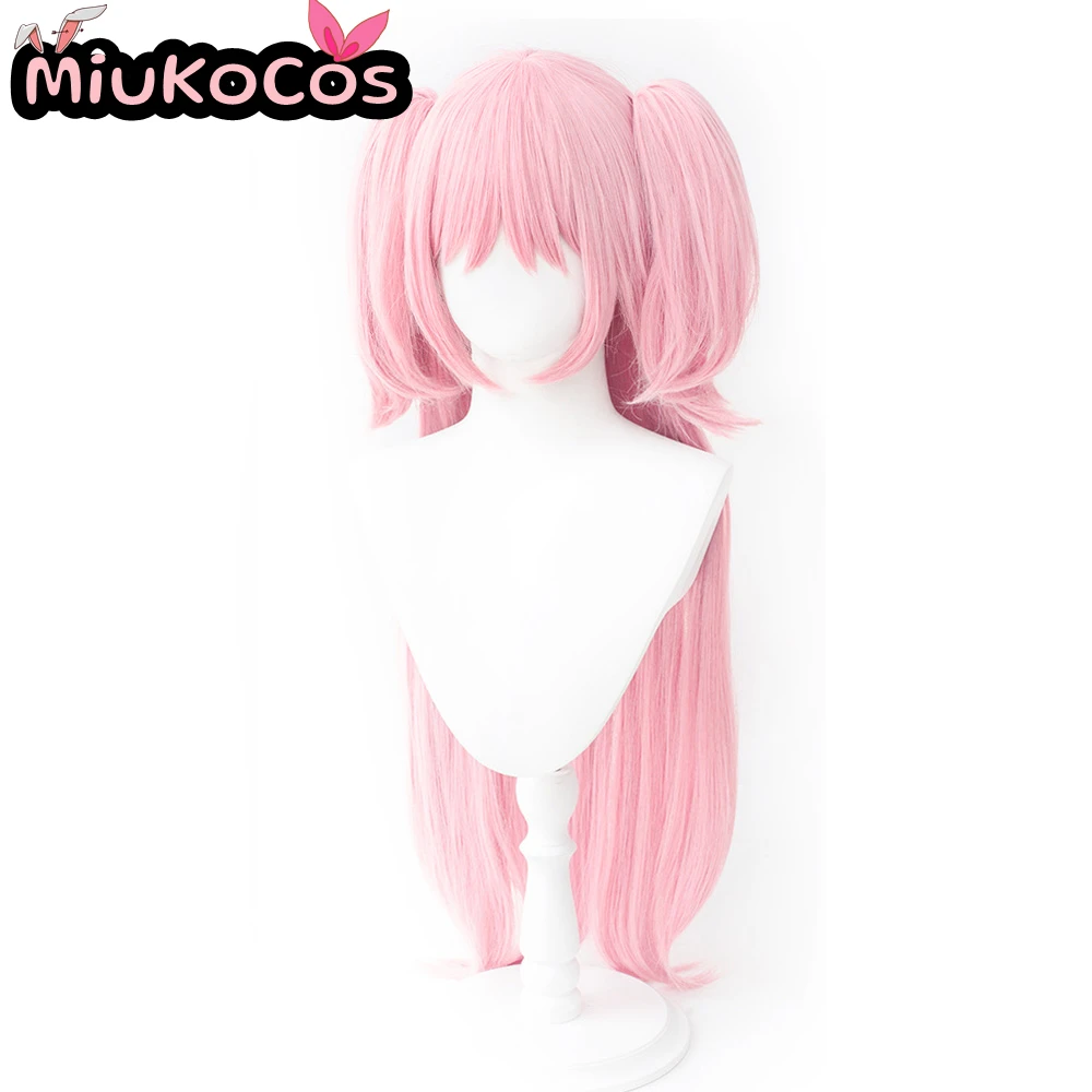 EN STOCK Madoka Kaname Cosplay perruque MiukoCosplay Anime Puella Magi Madoka Magica Cosplay couleur rose cheveux longs