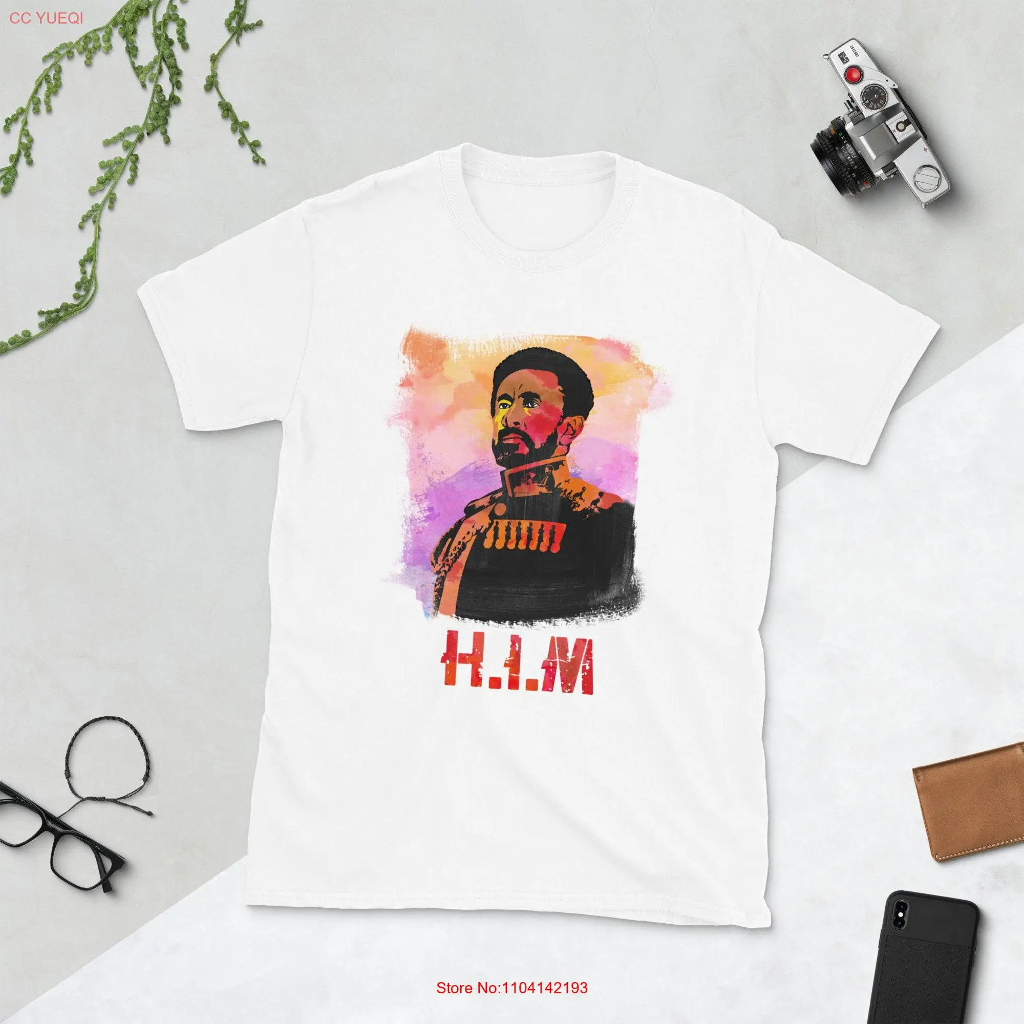 Haile Selassie I H M T Shirt long or short sleeves