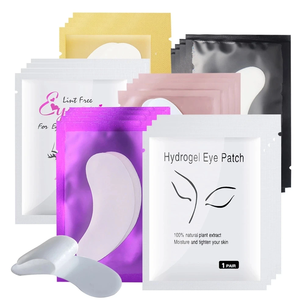 500 Pairs Eyelashes Pads for Building Hydrogel Eye Patches Eyelash Extension Paper Tips Sticker Lint Free Under Eye Pads