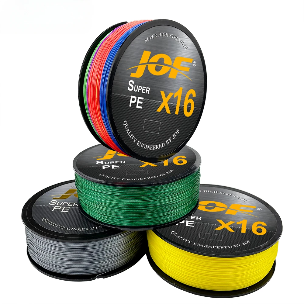 X16 Hollowcore Braided Fishing Line 500M 16Strands Resistant Sea Ocean Boat Fishing Ice Thread  25LBS-100LBS Fishing Tackle Rope