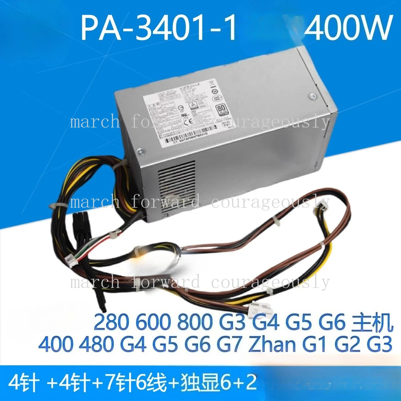 Nova fonte de alimentação para hp 280 600 800 g3 g4 g5 PA-3401-1 400W 942332-001