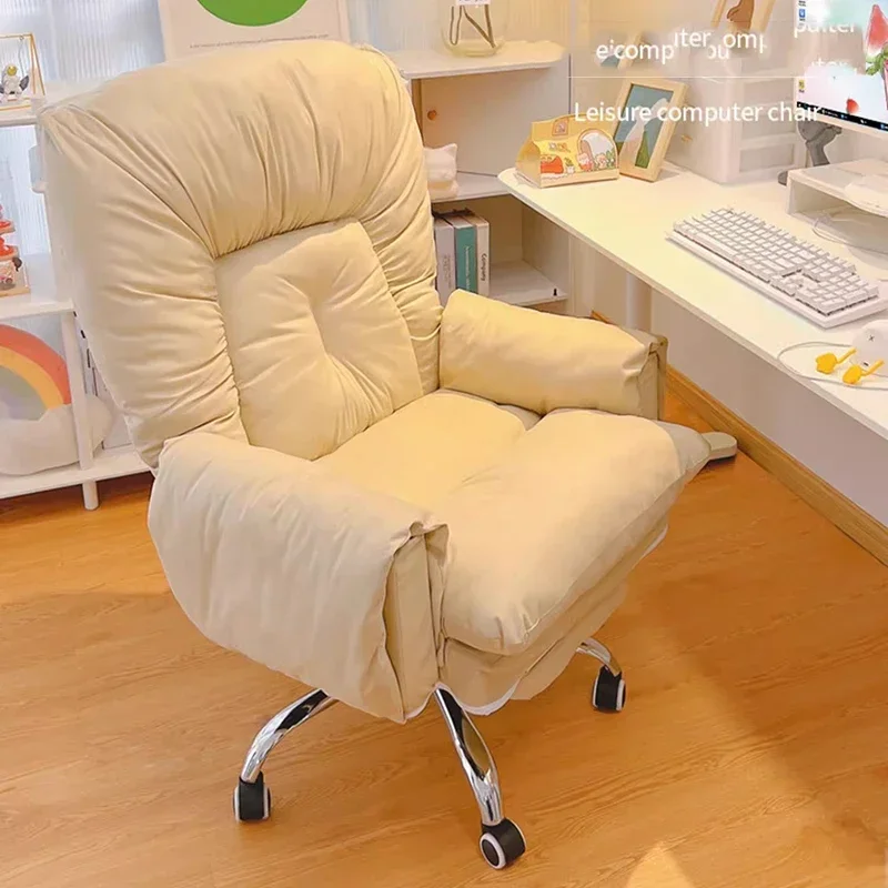 كرسي مكتب صالون كسول حديث مريح فاخر كرسي مكتب تنفيذي مريح عجلات قراءة أثاث جناح صالة Mobilya #3