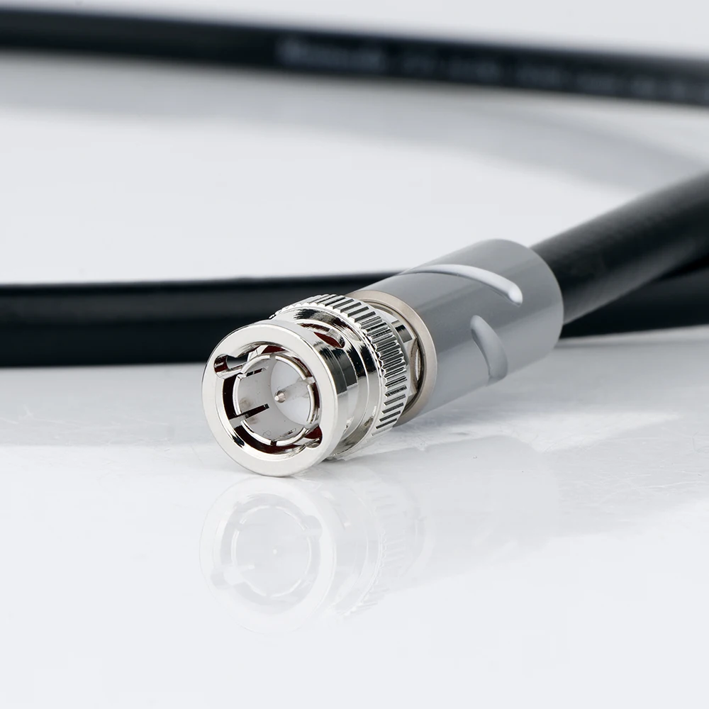 

HIFI PS75B8R Pure Silver BNC Digital Coaxial Cable HD Video Cable DI Radio Frequency SMA HiFi Audio Cables