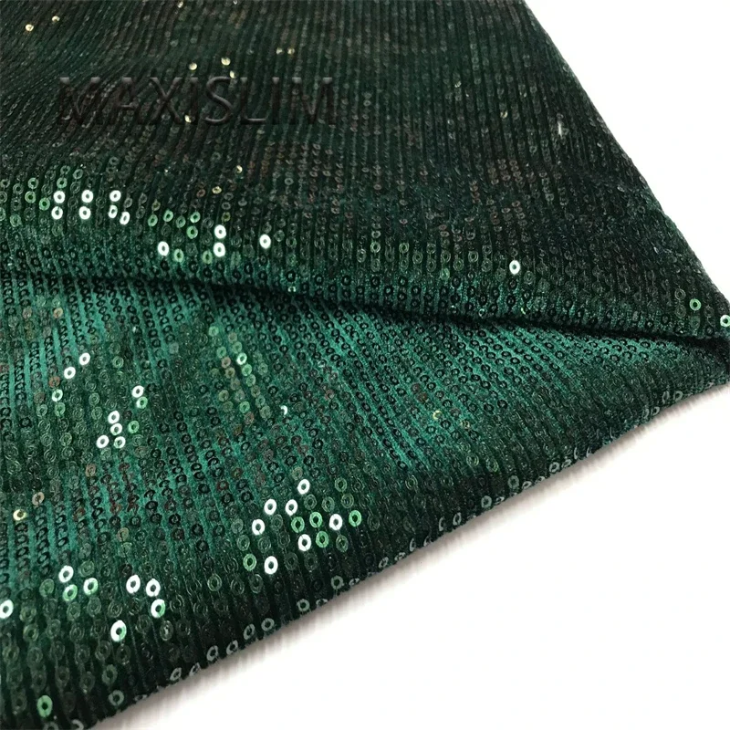 NEW 3MM Sequin Fabric 7 Colors Velvet Embroidery Glitter Fabric DIY Sewing  Party Dresses Wholesale And Retail Wide:125CM