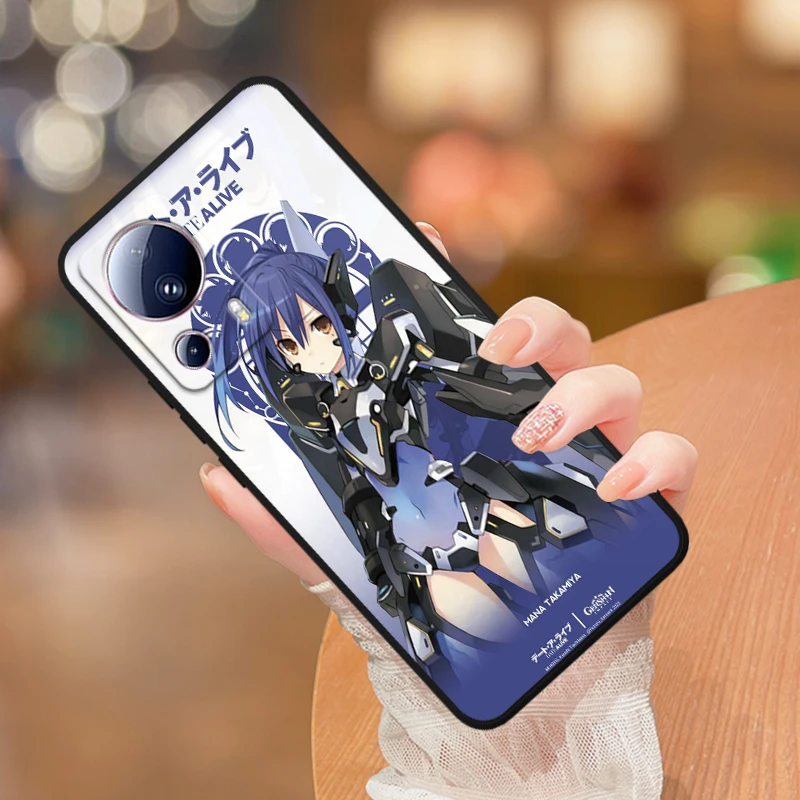 Anime DATE A LIVE Cover For Xiaomi Mi 13 12X 12 11 11T 11i 10T 10 Pro Lite Ultra 5G 9T 8 A3 Black Phone Case