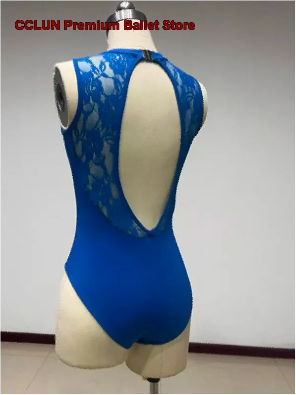 Women's Classical Gymnastics Body Suit Practice Leotard Lace Classroom Basic Training Class
