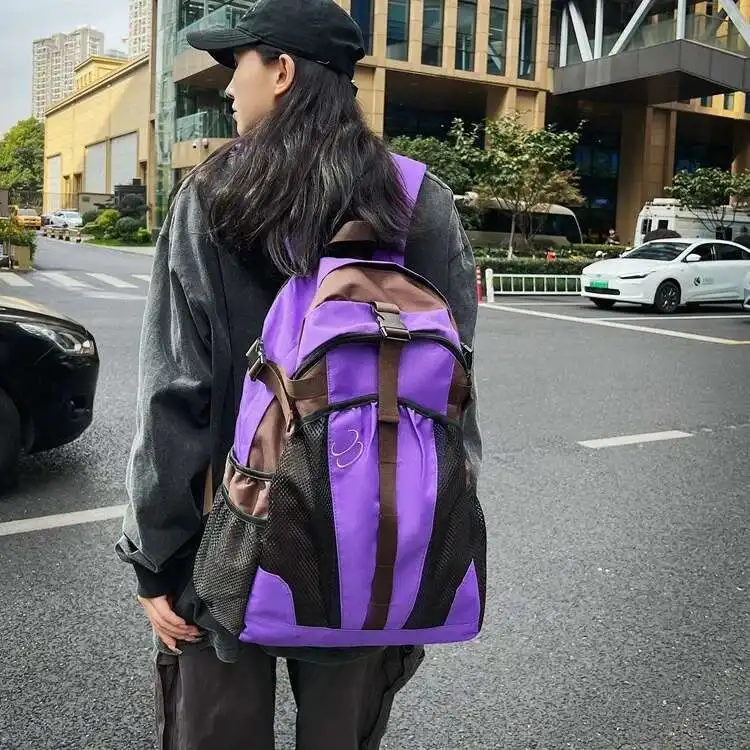 

Nylon Backpack Fashion Student Back Pack Large Capacity Junior High School Student Travel Computer Bags