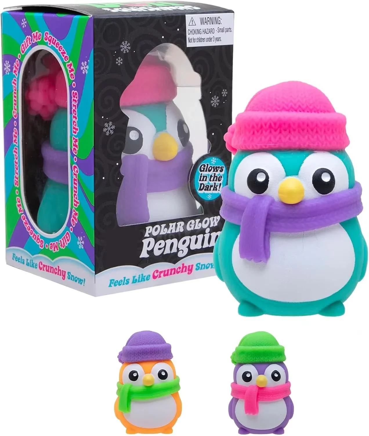 @NeeDoh Polar Penguin Sensory Squeeze Fidget Colorful Desk Decoration Stress Relief Adult