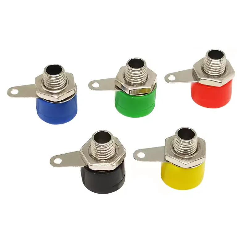 (5Pcs) 312A Terminal Block 4MM Banana Socket Banana Seat Socket Binding Post Panel Jack