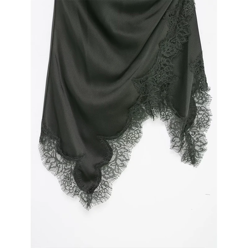 2023 Spitze Slip Kleid Frau Backless Kurze Kleider für Frauen Asymmetrische Party frauen Sommer Kleid Abend Sexy Kleider