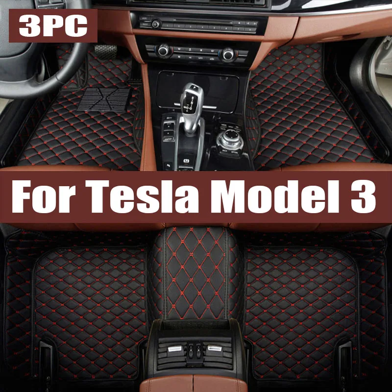 

HALO BLK For 2024 Tesla Model 3 Highland Floor Mat All-Weather Protection Eco-Friendly TPE Car Floor Liners For Model 3 Highland