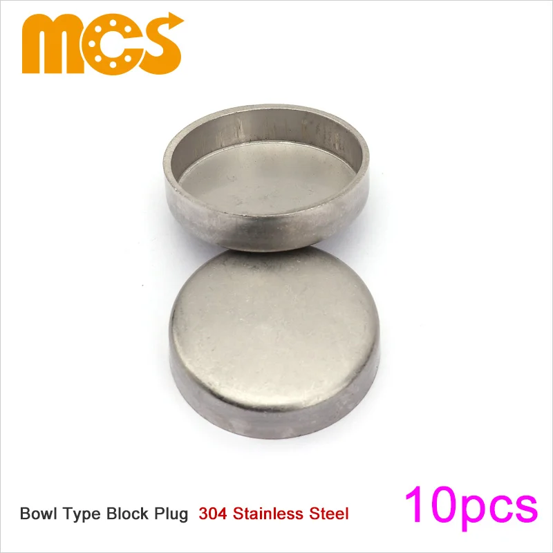 4pcs Stainless Steel Bowl Type Plug Push-in Cap Expansion Plug for Car Truck Tractor Engine Water Block Thicken Sealing