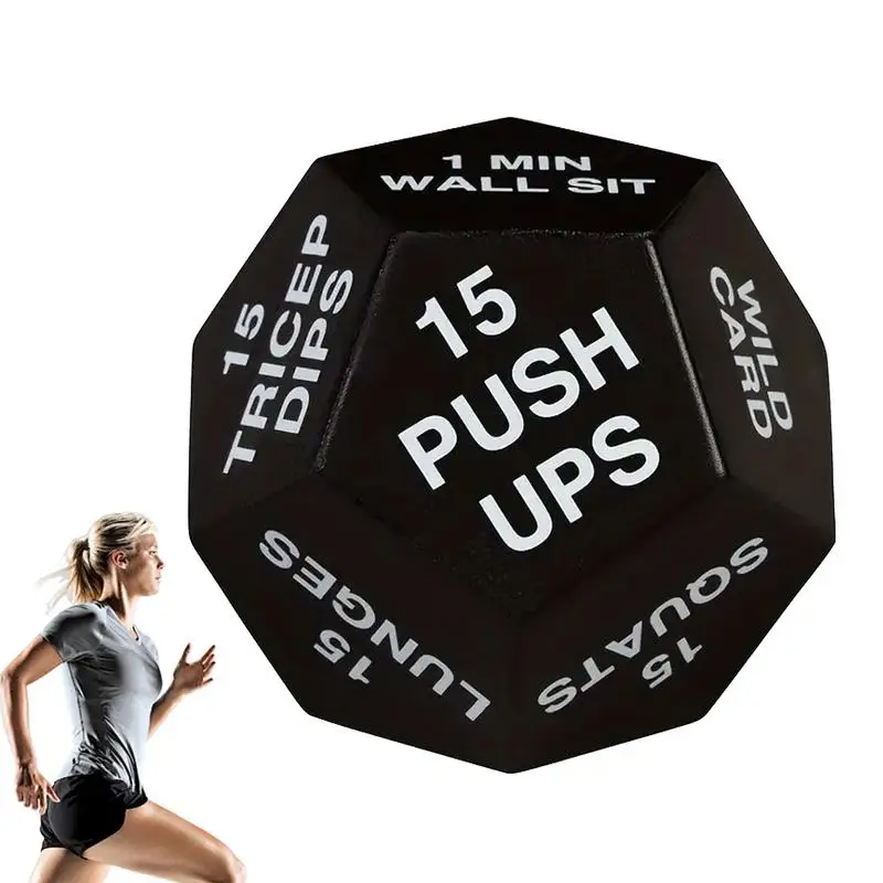 

Sport Fitness Decision Dice 12-Sided Weight Training Exercise Body Group Fitness Fun Decision Dice Entertainment Accessories