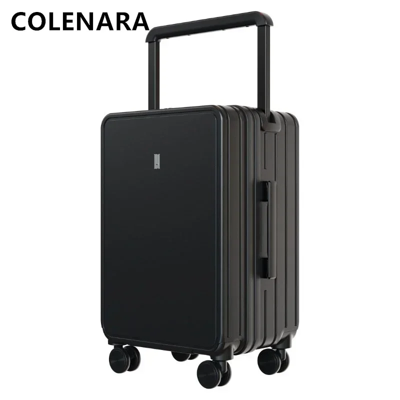 COLENARA 20 "24" 26 "28 Cal bagaż kabinowy USB ładowanie pudełko na pokład ABS + PC o dużej pojemności biznesowa walizka na kółkach walizka unisex