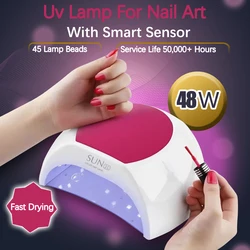 LULAA Professional UV LED Nail Lamp for Salon for Gel Nail Polish Curing with Auto Sensor and 3 Timers Fast Curing Nail Dryer