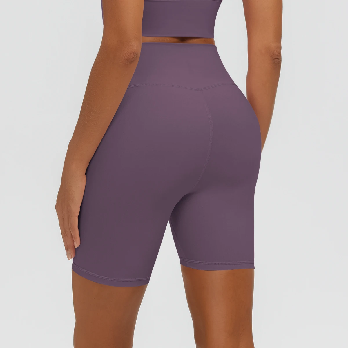 Damen Fitness Yoga Shorts Atmungsaktive Hüftformende Schnelltrocknende Sportshorts Sommer Gym Laufshorts mit Push-Up-Effekt für Frauen – Detail 28