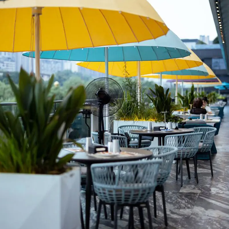 Paraguas de setas para exteriores Cafe Hotel