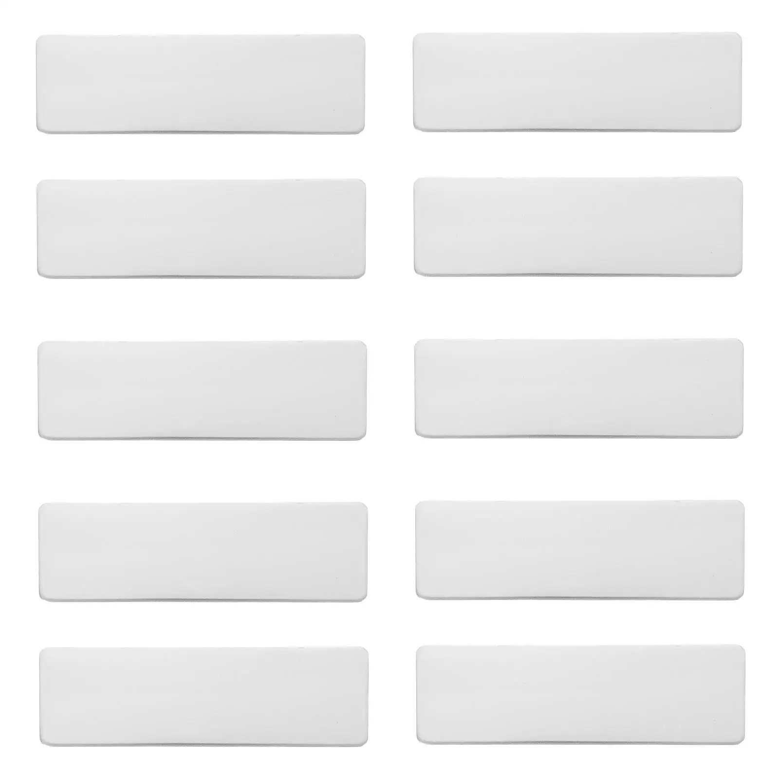 

10 Pcs Stainless Steel Name Tag Metal Charms Desk Plate License Engraving Blanks Backing Signs Plaque Office Tags Licence