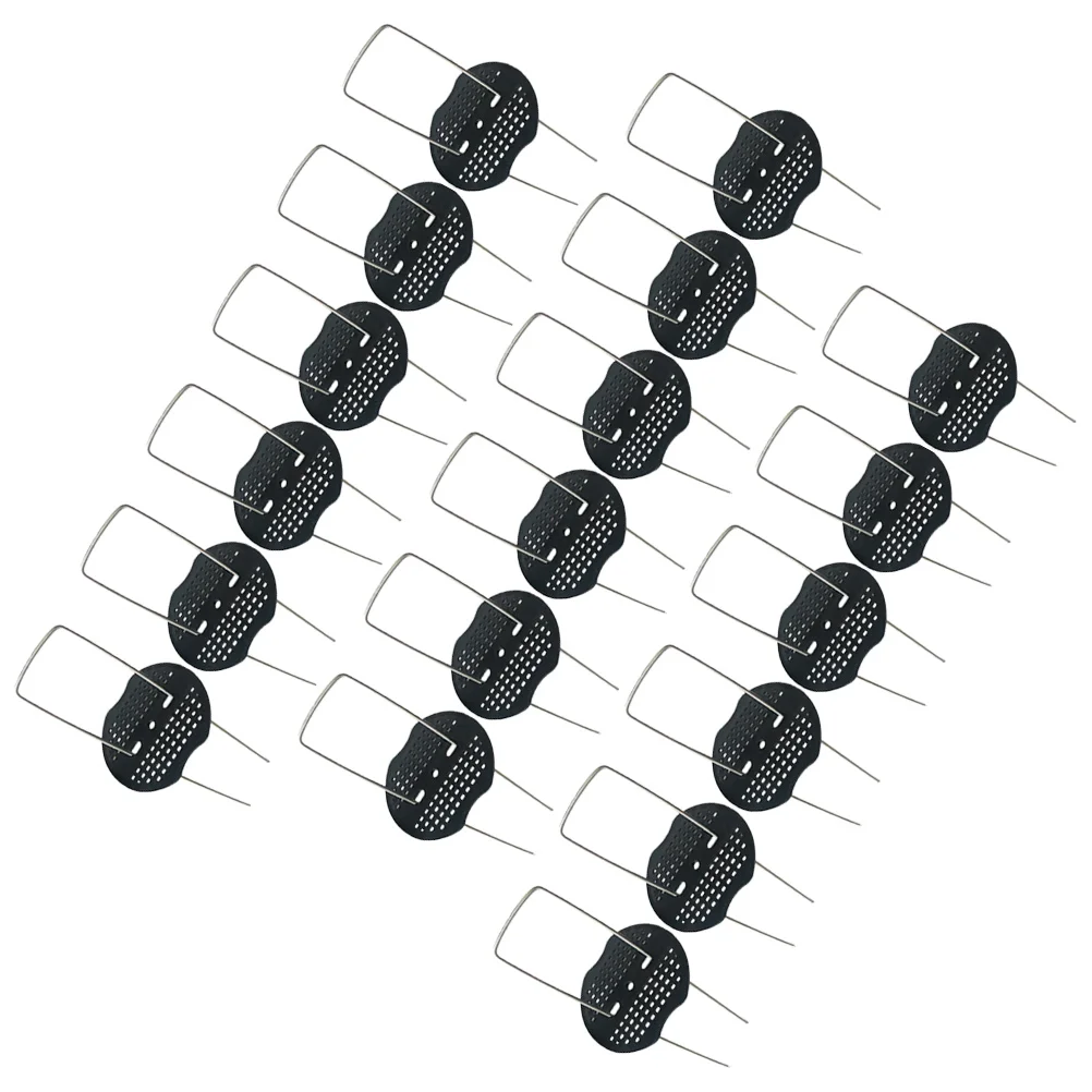 

50Sets U-Shaped Garden Stakes Lightweight Metal Ground Pegs for Lawn Fixing Tents Canopies Landscaping Outdoor Gardening