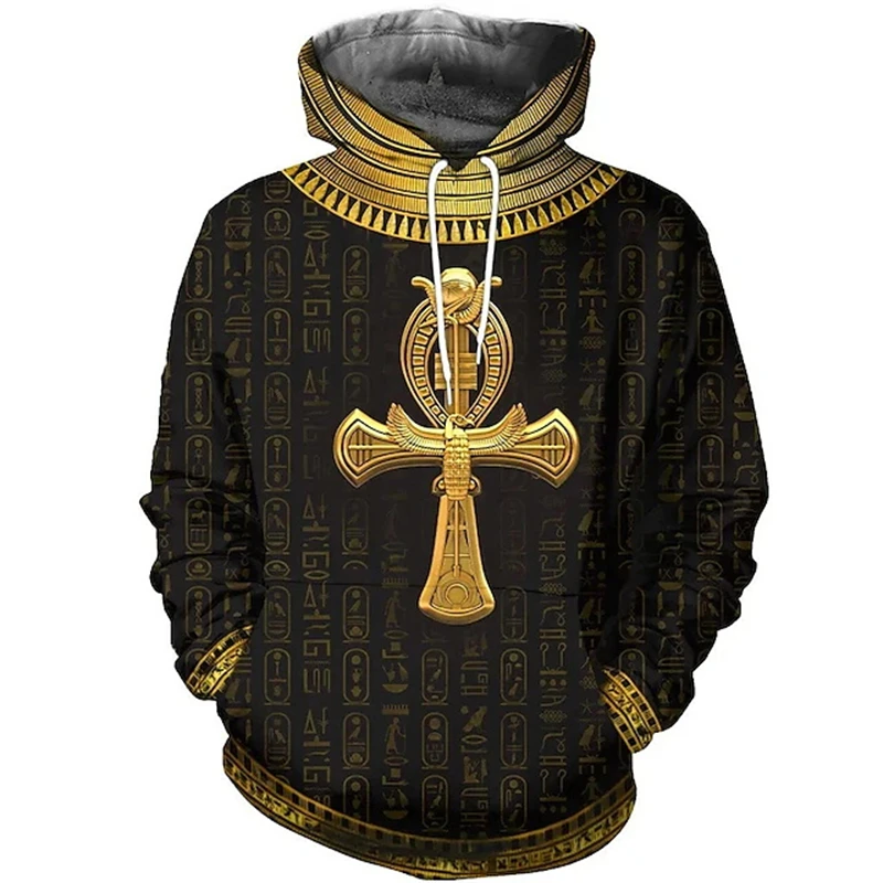 Ancient Egypt Style Egyptian Hoodie Men Women 3D Printed Tops Clothing Unisex Sweatshirts Cool Designs Hoodies Pullovers Tops