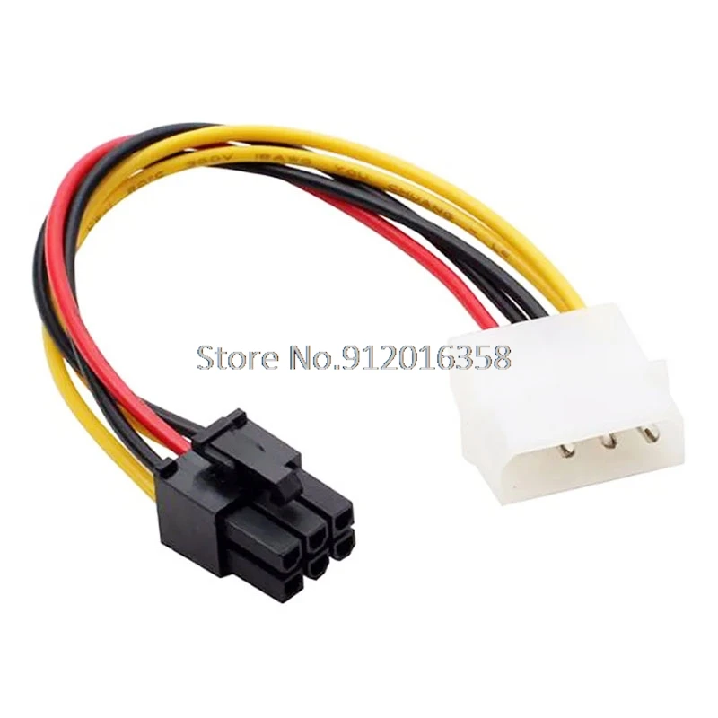

Big 4pin To 6pin Graphics Card Power Adapter Cable 4P to 6P Power Supply Cable