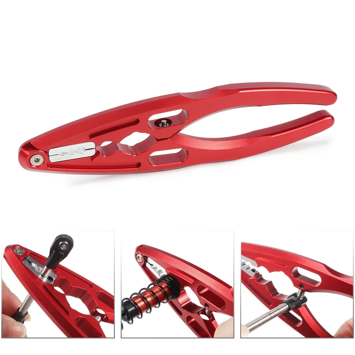 Aluminum Multifunctional Pliers Pivot Ball Disassembly Tool for 1/8 1/10 RC Crawler Car Boats Drones Built