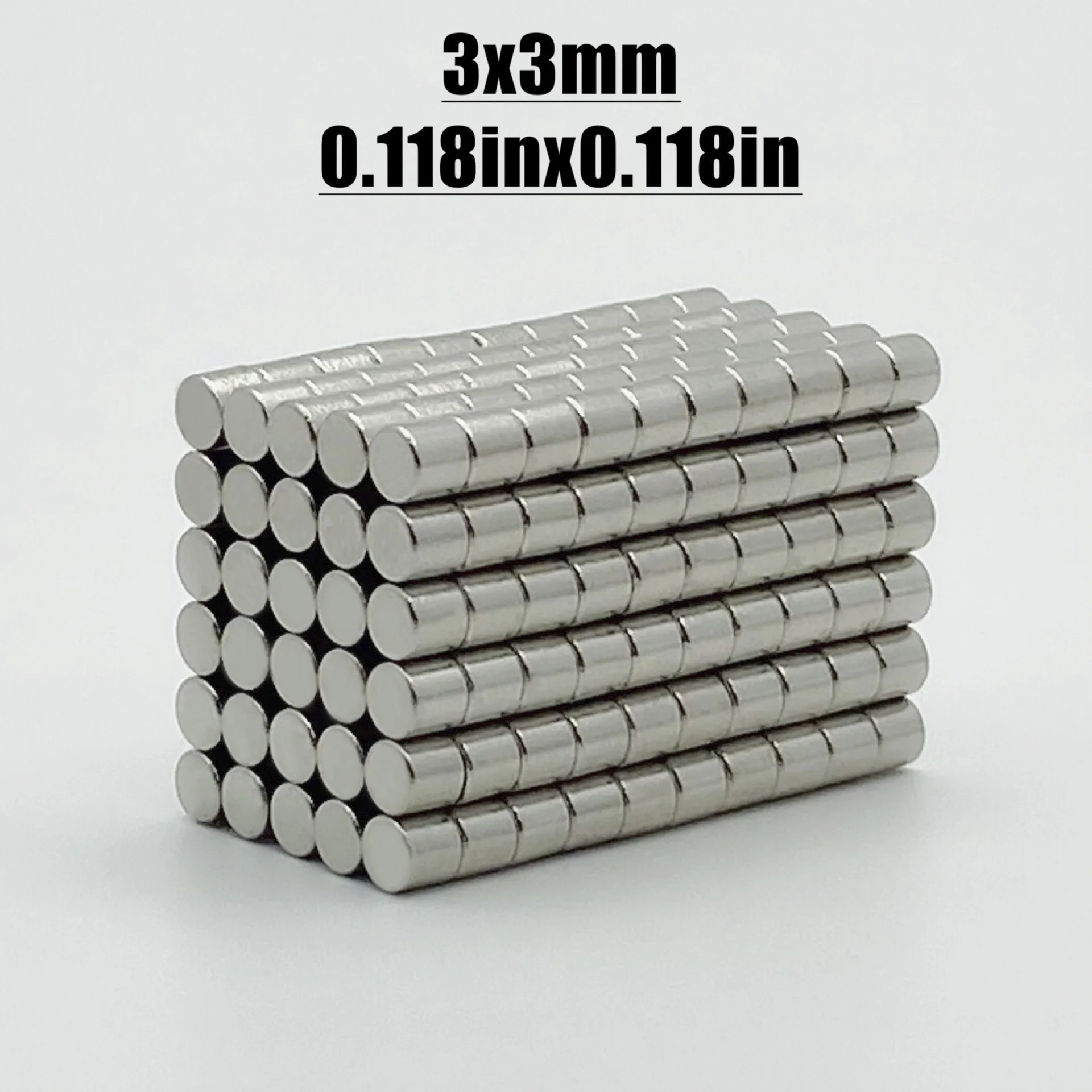 50/100/200/500/1000 Pcs 3x3 Neodymium Magnet 3mm x 3mm N35 NdFeB Round Super Powerful Strong Permanent Magnetic imanes Disc 3x3