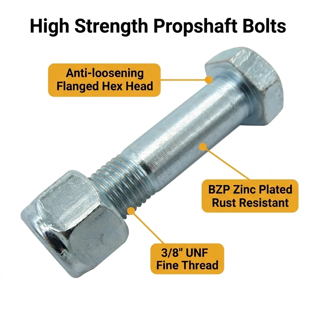 1/4/8PCS Rear Propshaft Transfer Box Flange Bolt LR045926L For Land Rover Defender Discovery 1989-2004 3/8 Inch UNF 44.45mm