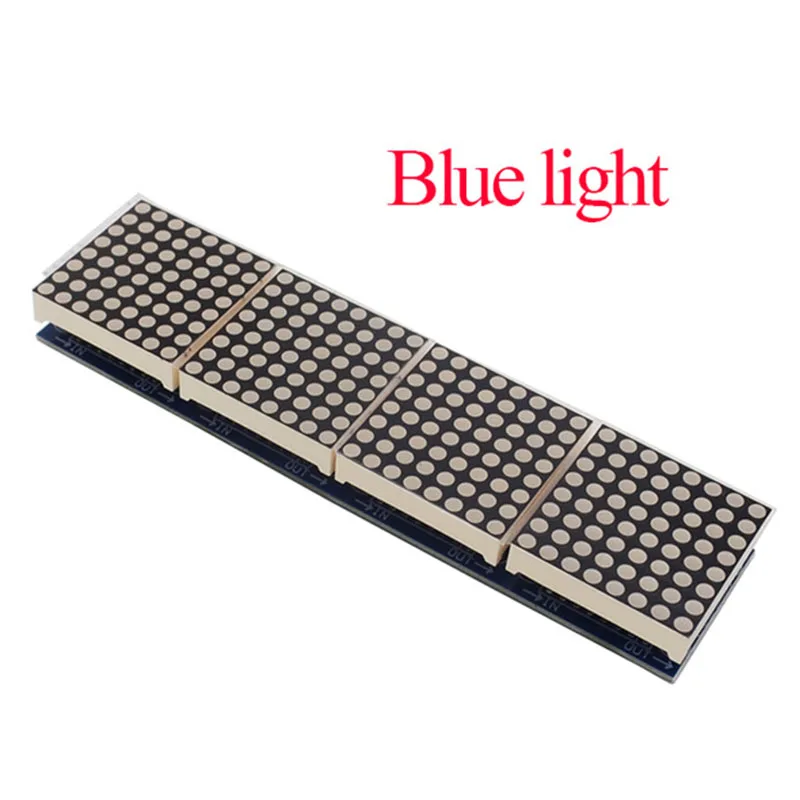 MAX7219 Dot Matrix Display Module, 4 em 1, MCU Control Drive Module, 4 em 1