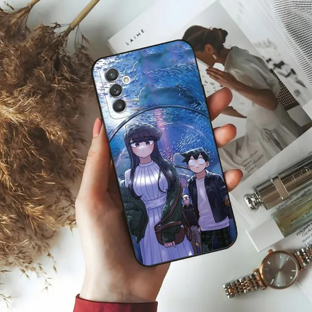 Anime K-Komi Shouko Phone Case For Samsung Galaxy A20,A21s,A22,A31,A32,A52,A53,A72,73,A80,A91 Soft Black Phone Cover