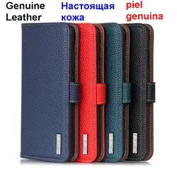 For Poco X6 Pro Case Flip Genuine Leather Book Cover For Xiaomi Poco X6 Pro 5G Cover Wallet Stand Bag Card Holder