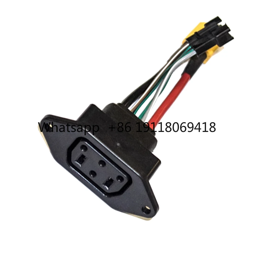 Für Super Soco TC TS TSX CU DU RU Lithium-Batterie Stecker Ladegerät Buchse Linie Rund Linie Quadrat