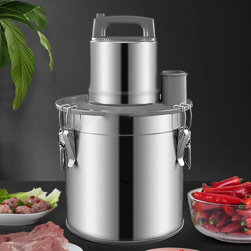 Picadora de carne de gran tamaño, máquina de pasta de ajo, artefacto comercial de jengibre picado, cortador eléctrico de verduras, cantina, 20l