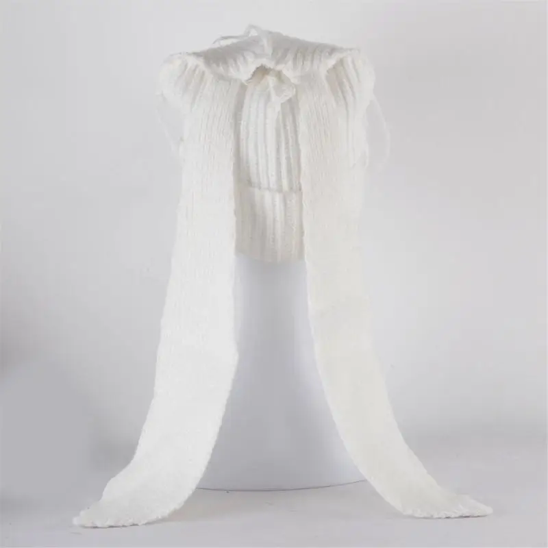 Dài Nữ Đi Thỏ Đan Nón Anime Trang Phục Hóa Trang Mũ Đi Bộ Đường Dài Mũ Chống Gió Cô Gái Mũ Đợi Đầu Đa Năng