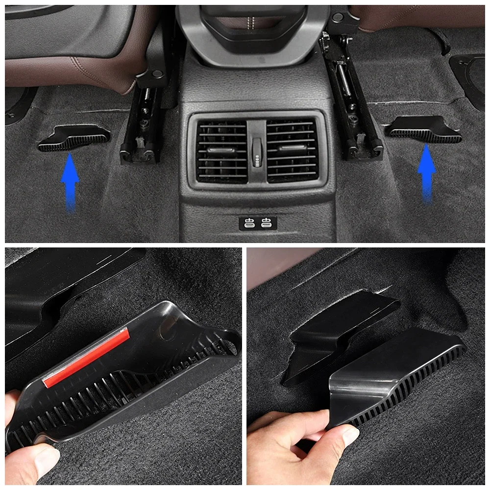 For BMW 1 2 Series F20 F21 F45 F46 X1 F48 X2 F39 Car Under Seat Floor AC Heater Air Conditioner Duct Vent Outlet Grille Cover