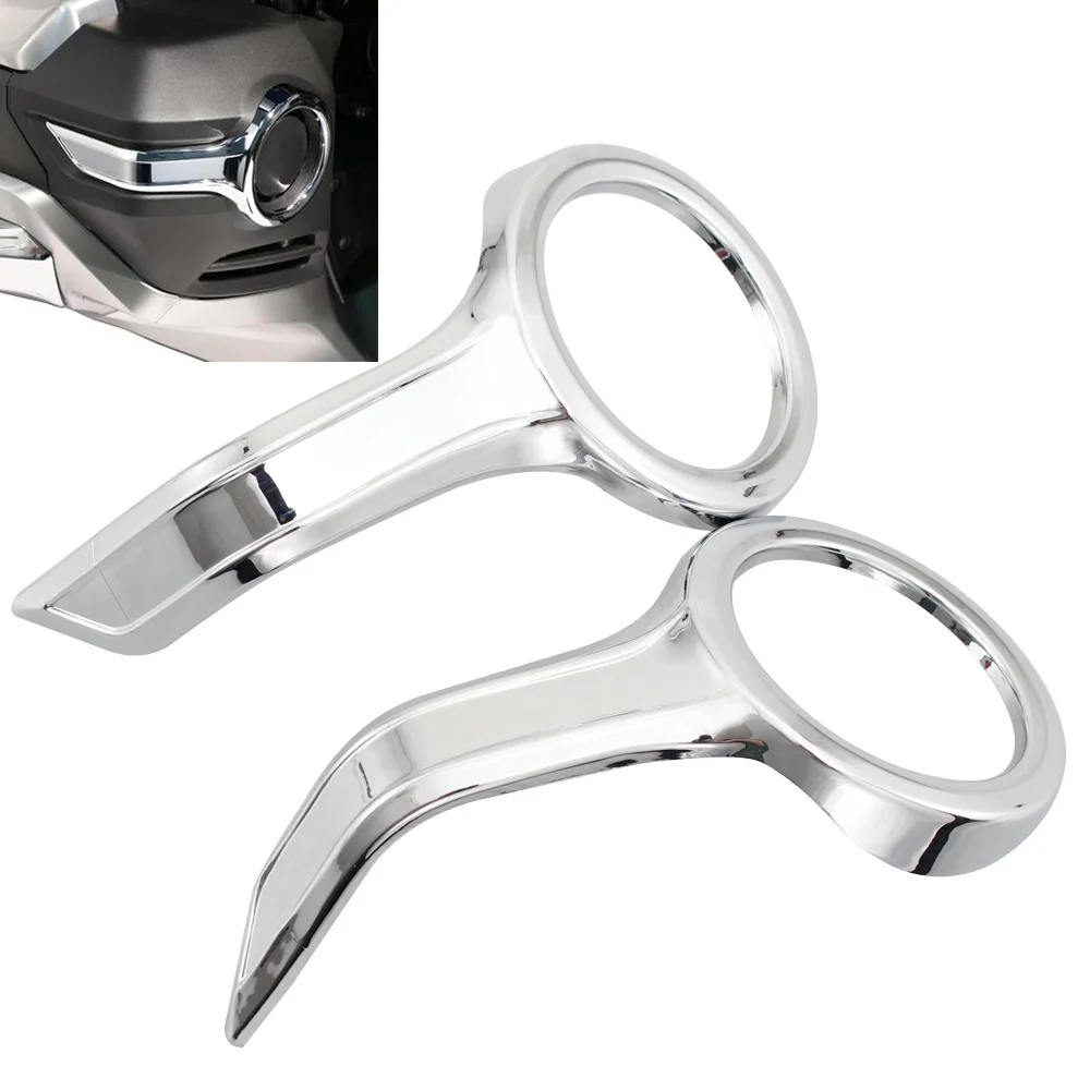 

Новые хромированные защитные кольца для противотуманных фар, АБС-пластик для Honda Goldwing F6B GL1800 2018-up, аксессуары для мотоциклов