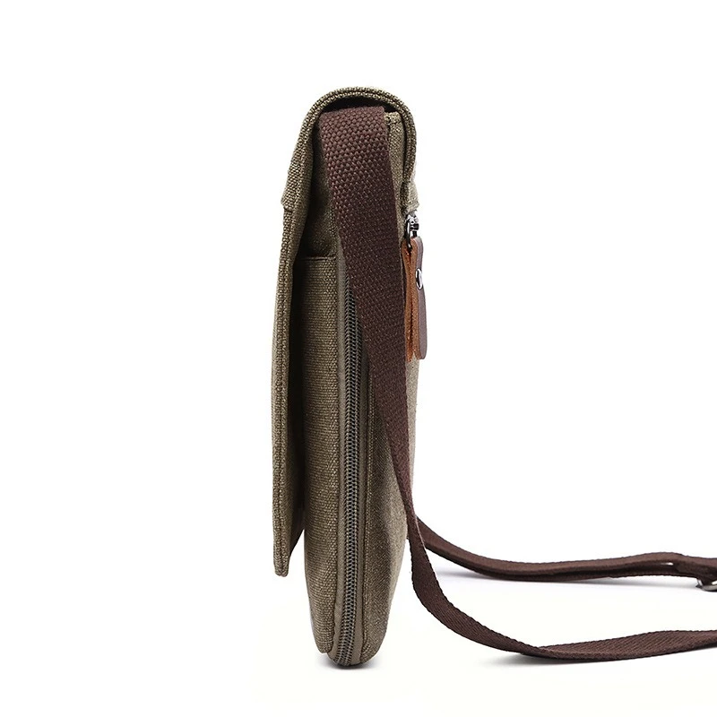 Nesitu High Quality Vintage Casual Black Grey Coffee Khaki Blue Green Durable Canvas Women Men Shoulder Messenger Bag M6210