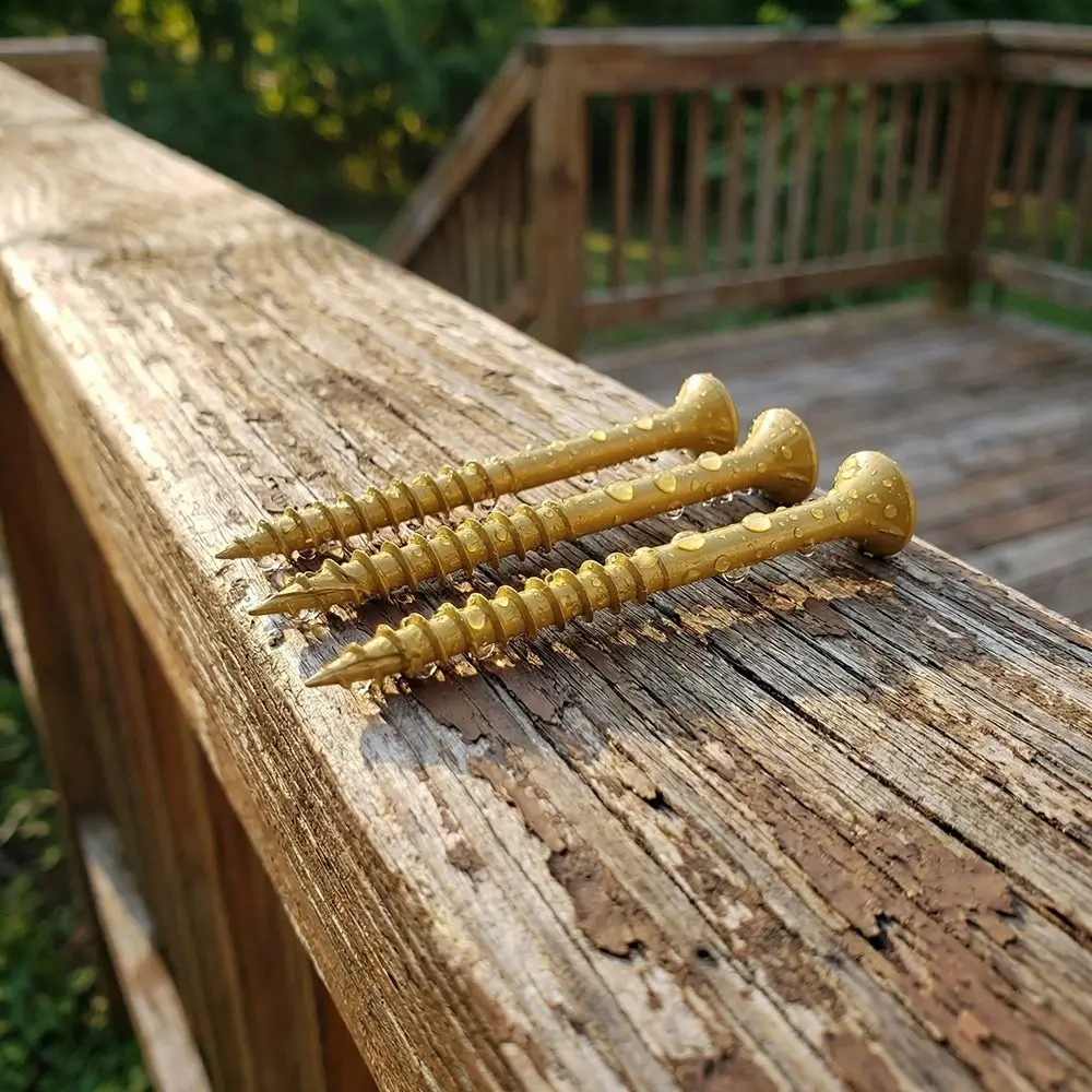 

Саморезы по дереву T 25 Star Drive с эпоксидным покрытием, устойчивые к ржавчине, самонарезающие, дюймовые, для наружных работ по дереву