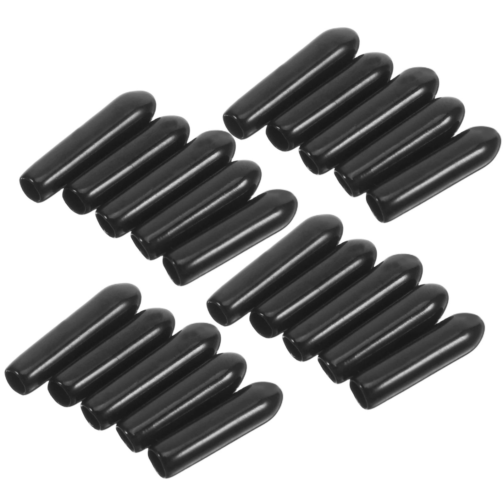 

200Pcs 3mm Black PVC Bolt Protection Caps Flexible Screw Thread End Covers Insulation Bolt Protection Caps Screw Cap Cover