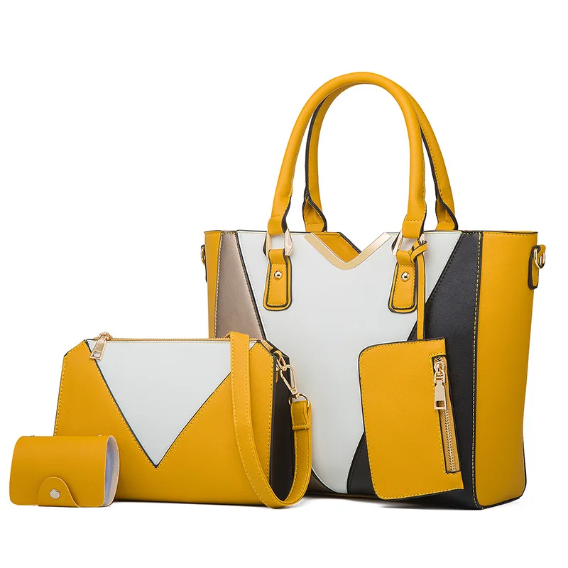 2026 New Fashionable Crossbody Minimalist Mother-and-Child Bag Four-Piece Set: Mother-and-Child Bags and Women's Tote Bags