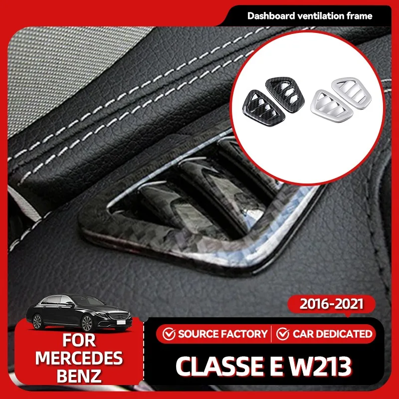 

Interior Stickers For Mercedes Benz E Class W213 2016 2021 E200 E220 E260 E300 Car Dashboard Air Conditioner AC Duct Outlet Vent