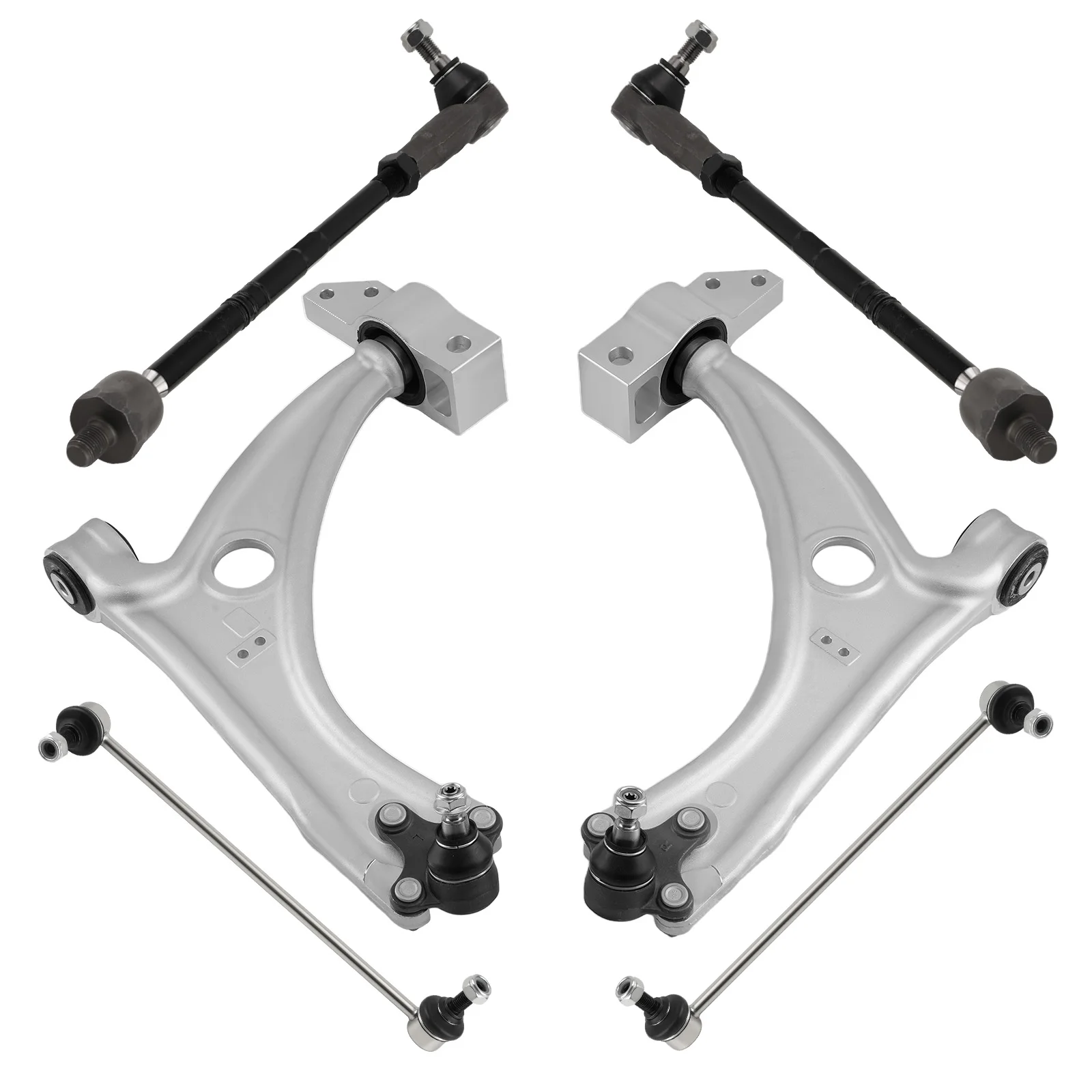 MaXpeedingrods 10-Piece  Front Suspension Wishbone Control Arms for audi Q3 vw Cc B7 passat B6 B7 Sharan