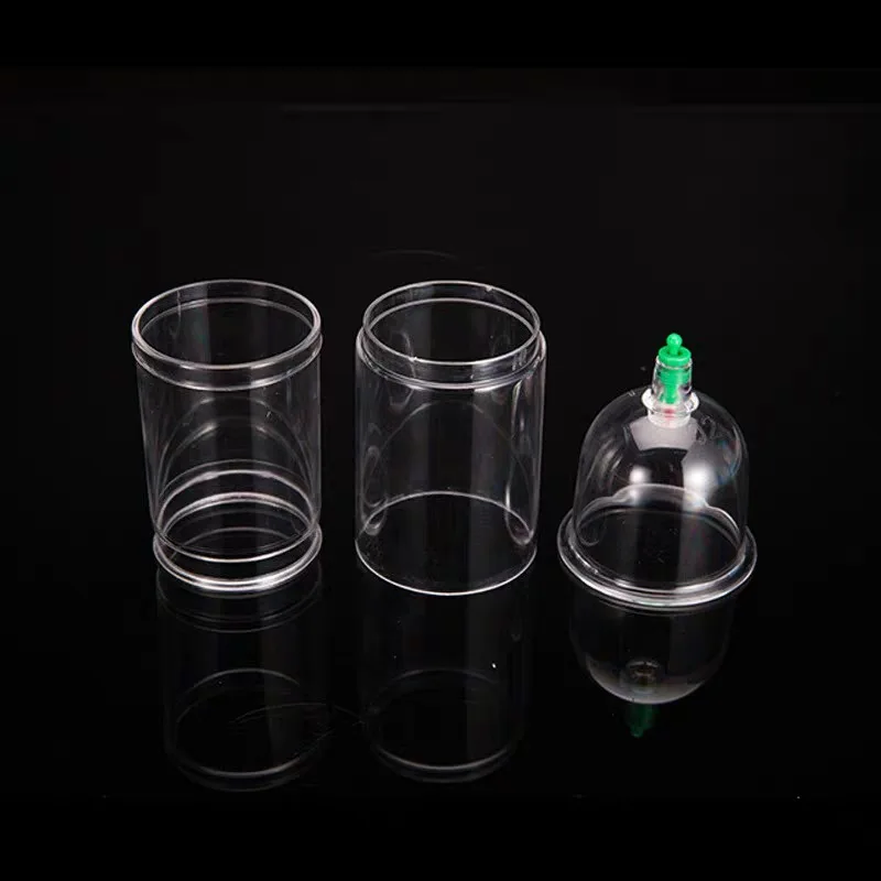 Men Vacuum Cupping Sets with Pumping Gun Suction Cups Body Massage Cup Detox Anti Cellulite Therapy Cans Healthy Care Jars